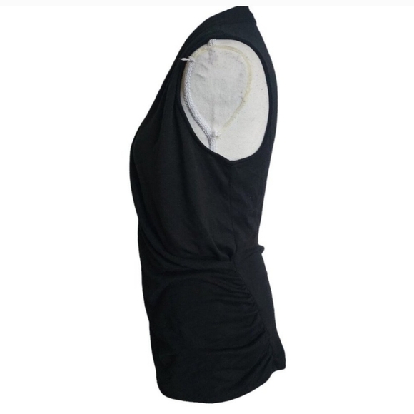 41 Hawthorn Solid Black Sleeveless Blouse Shirt Large - Picture 2 of 6